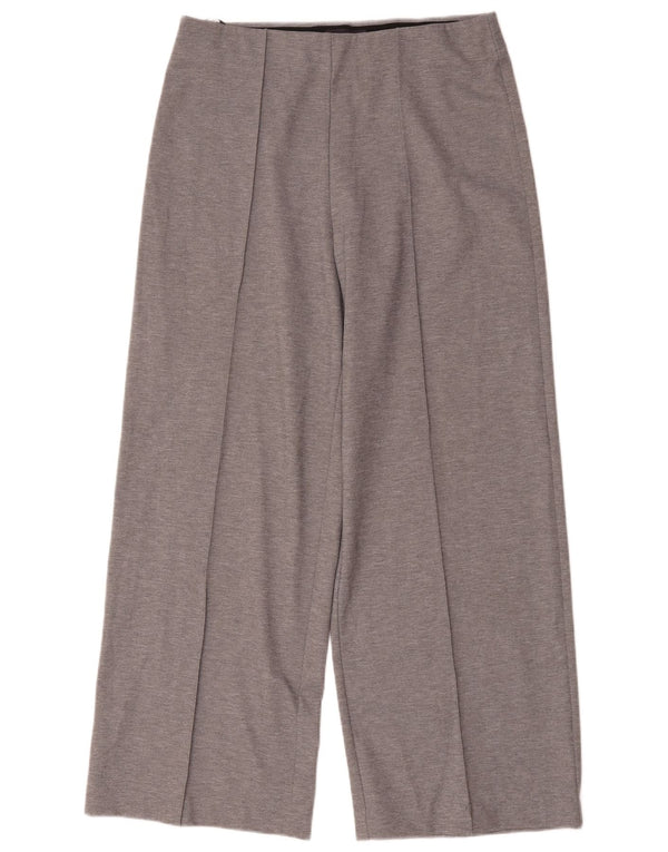 Marks & Spencer Pantaloni casual pentru femei cu picioare largi UK 14 Large W32 L30 Gri