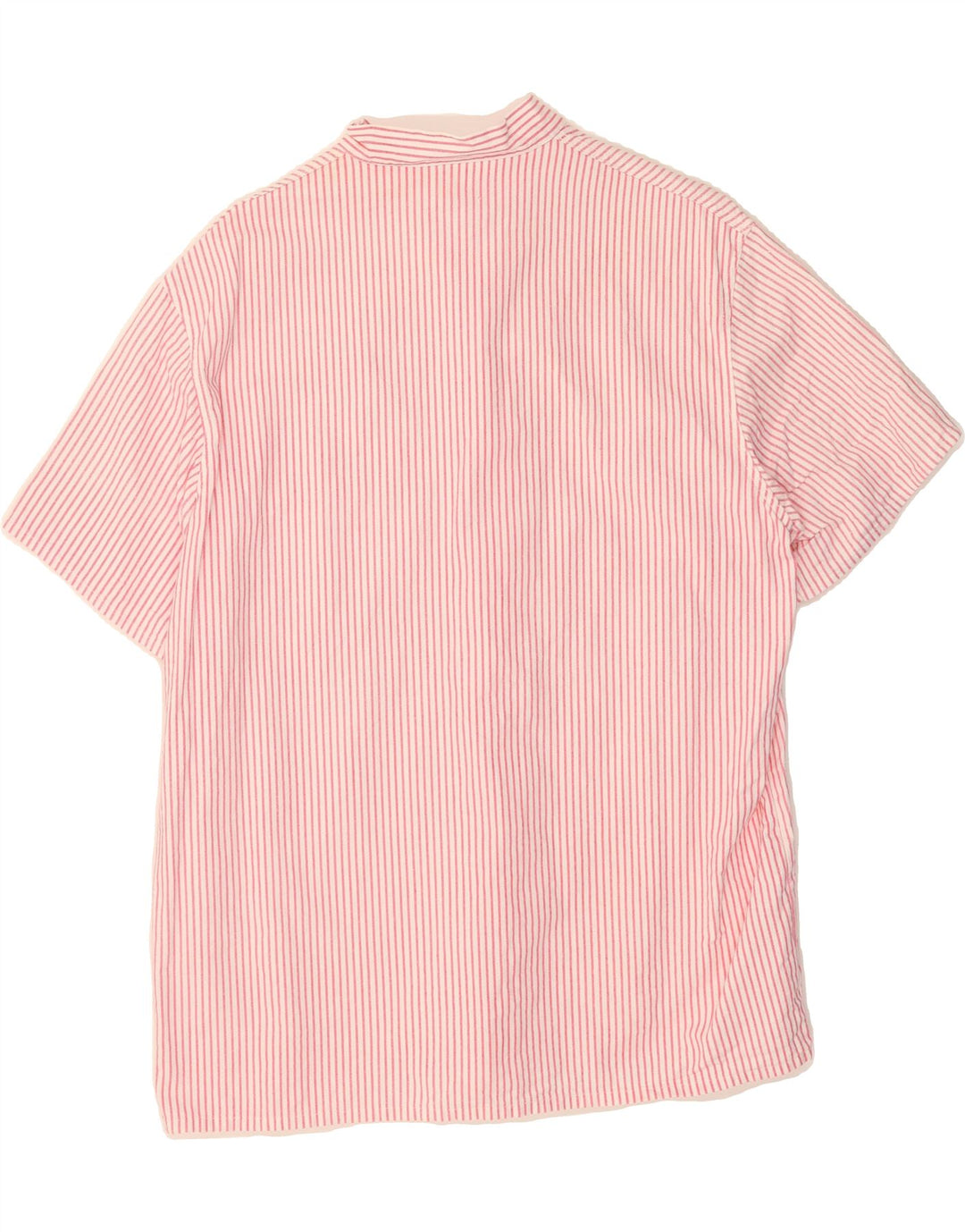 VINTAGE Mens Short Sleeve Shirt IT 52 Large Pink Striped Vintage Vintage and Second-Hand Vintage from Messina Hembry 