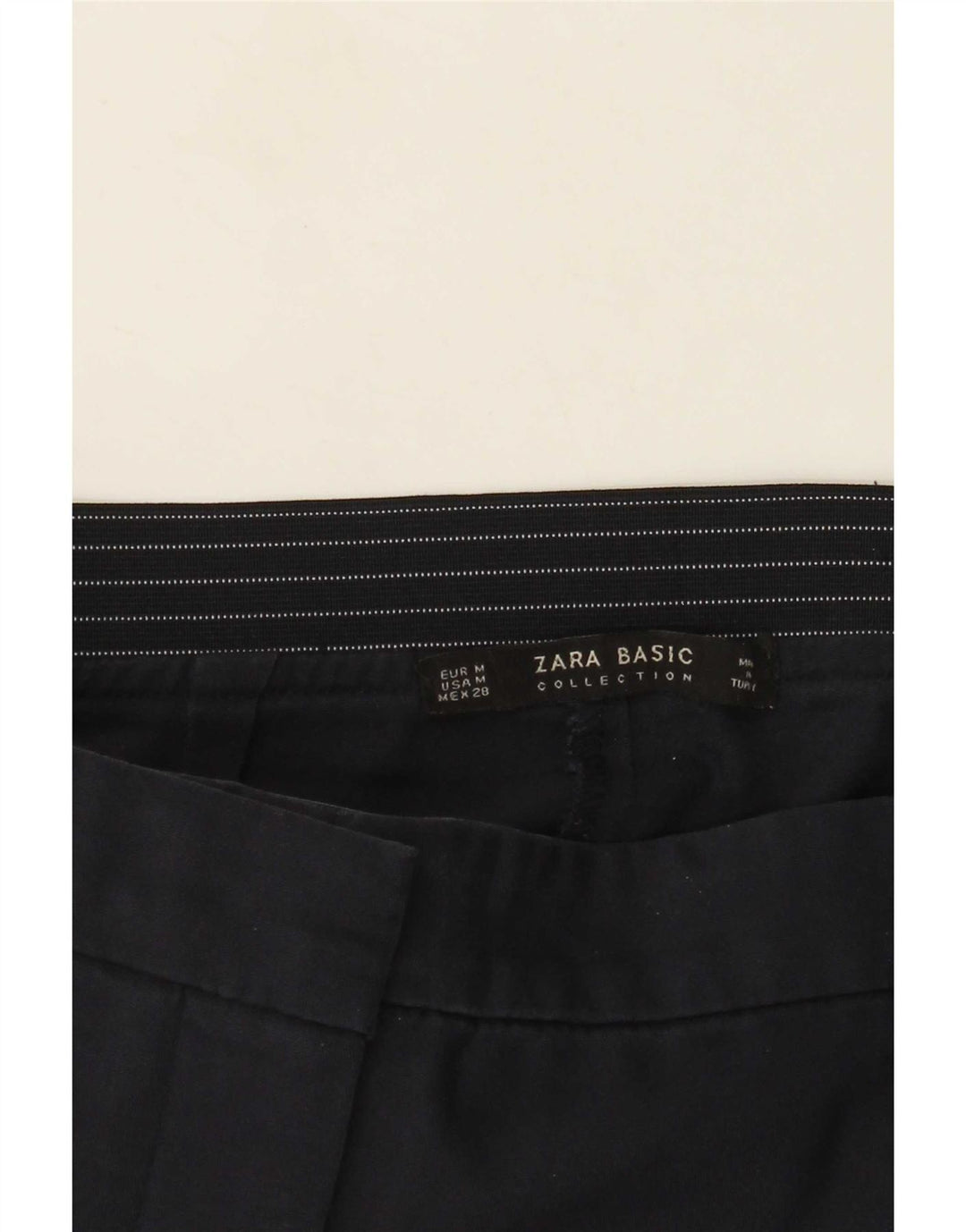 Pantaloni chino drepti pentru femei Zara Mediu L28 L27 Bleumarin