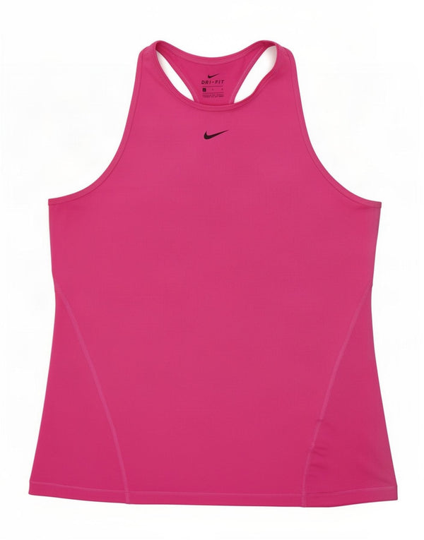 Vesta Nike Dri Fit pentru femei UK 14, mare, roz, poliester