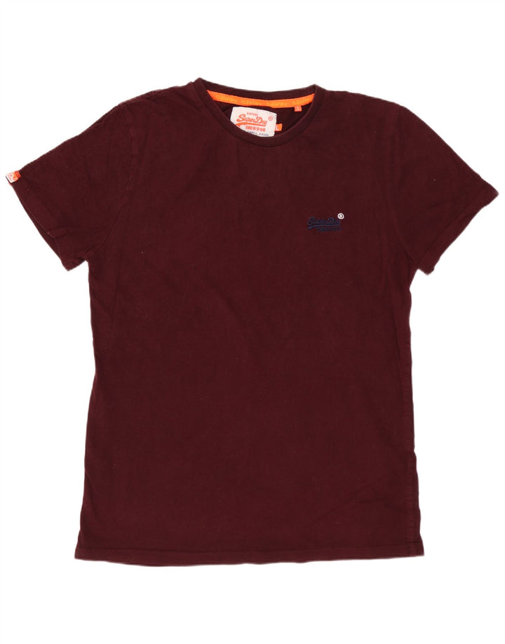 SUPERDRY Tricou Bărbați Top Mare Maroon Bumbac