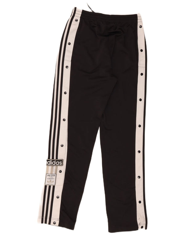 Pantaloni de trening Adidas pentru femei UK 8 Small Black Colorblock Poliester