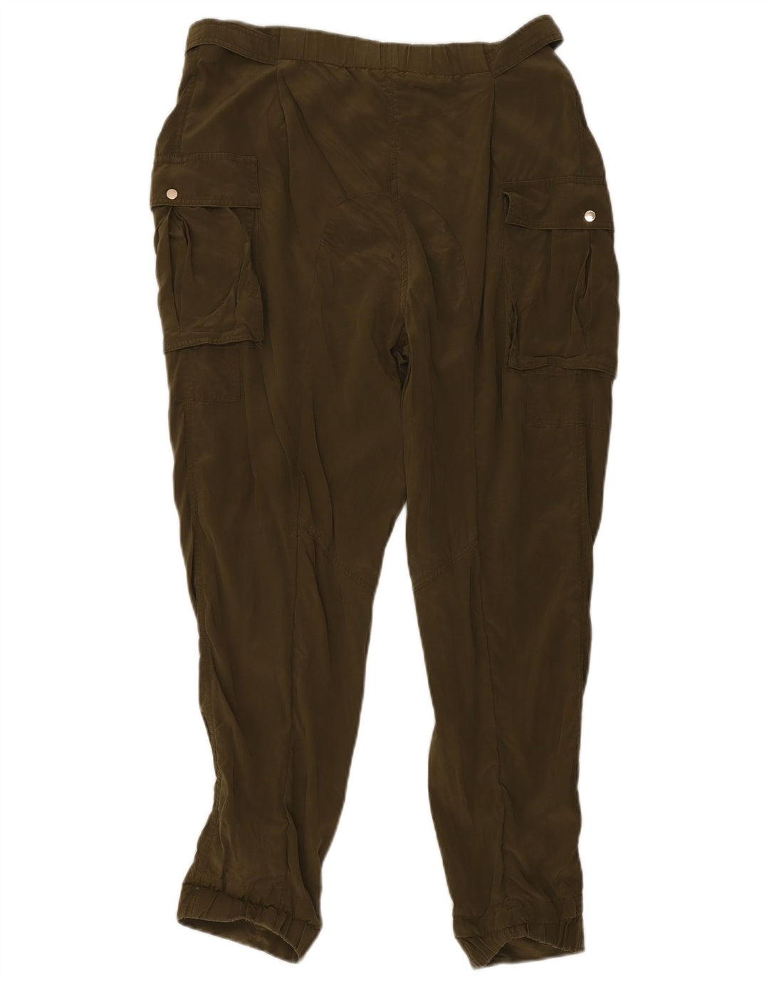 Pantaloni cargo cu talie înaltă pentru femei Ted Baker Mărimea 3 Mediu L34 L28 Kaki