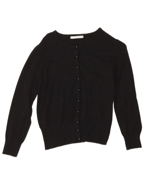 Pulover cardigan pentru femei Marks & Spencer UK 12 Medium Black Viscose