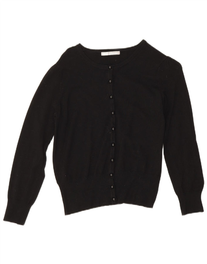 Pulover cardigan pentru femei Marks & Spencer UK 12 Medium Black Viscose