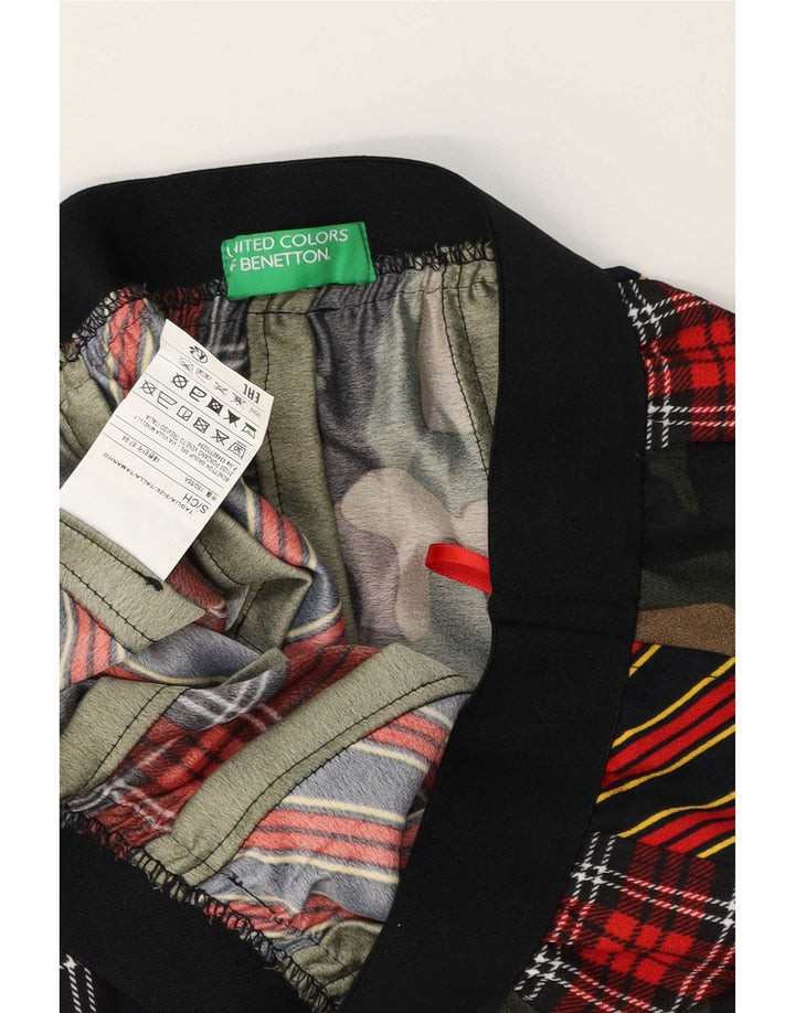 Fustă în formă de A pentru femei Benetton Mic W26 Poliester camuflaj multicolor