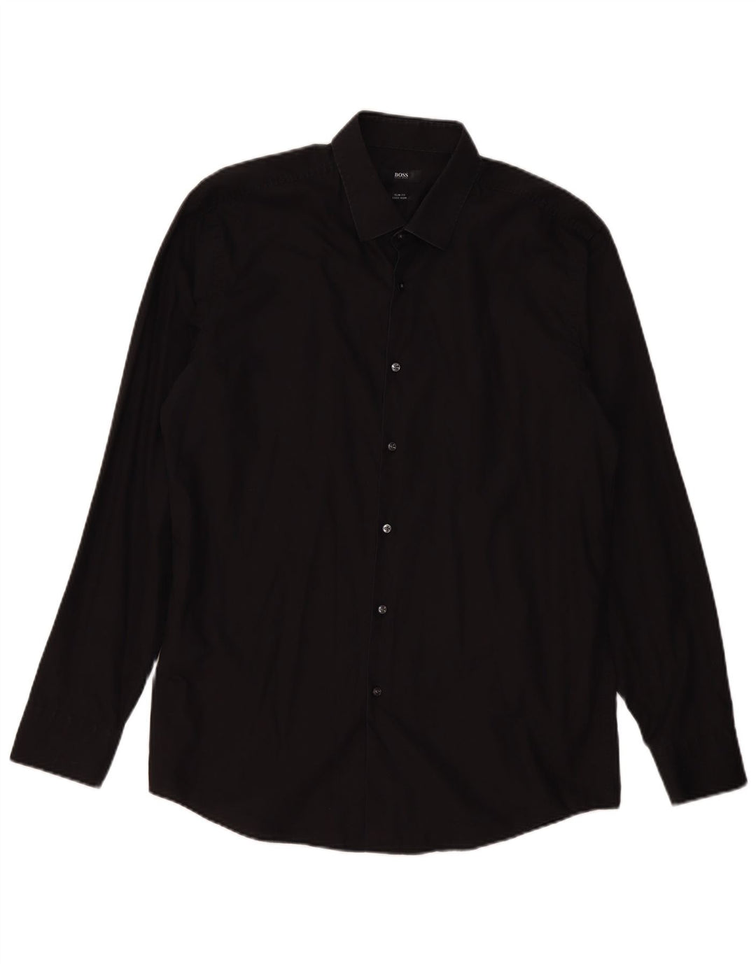 Cămașă pentru bărbați HUGO BOSS Slim Fit Mărimea 43 17 XL Bumbac negru