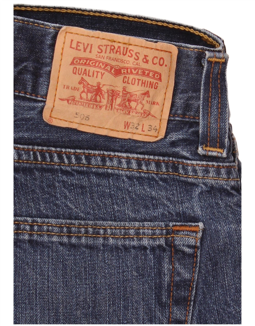 Blugi drepti pentru bărbați Levi's 506 W32 L32 albastru