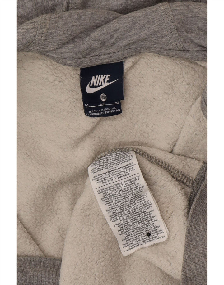 Pulover Nike pentru bărbați, cu fermoar, bumbac cu pete, gri mediu