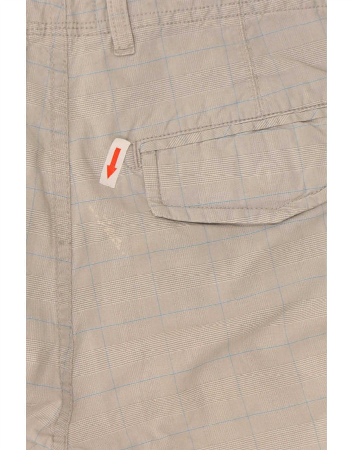Pantaloni scurți cargo Woolrich pentru bărbați W34 Large Gri Check
