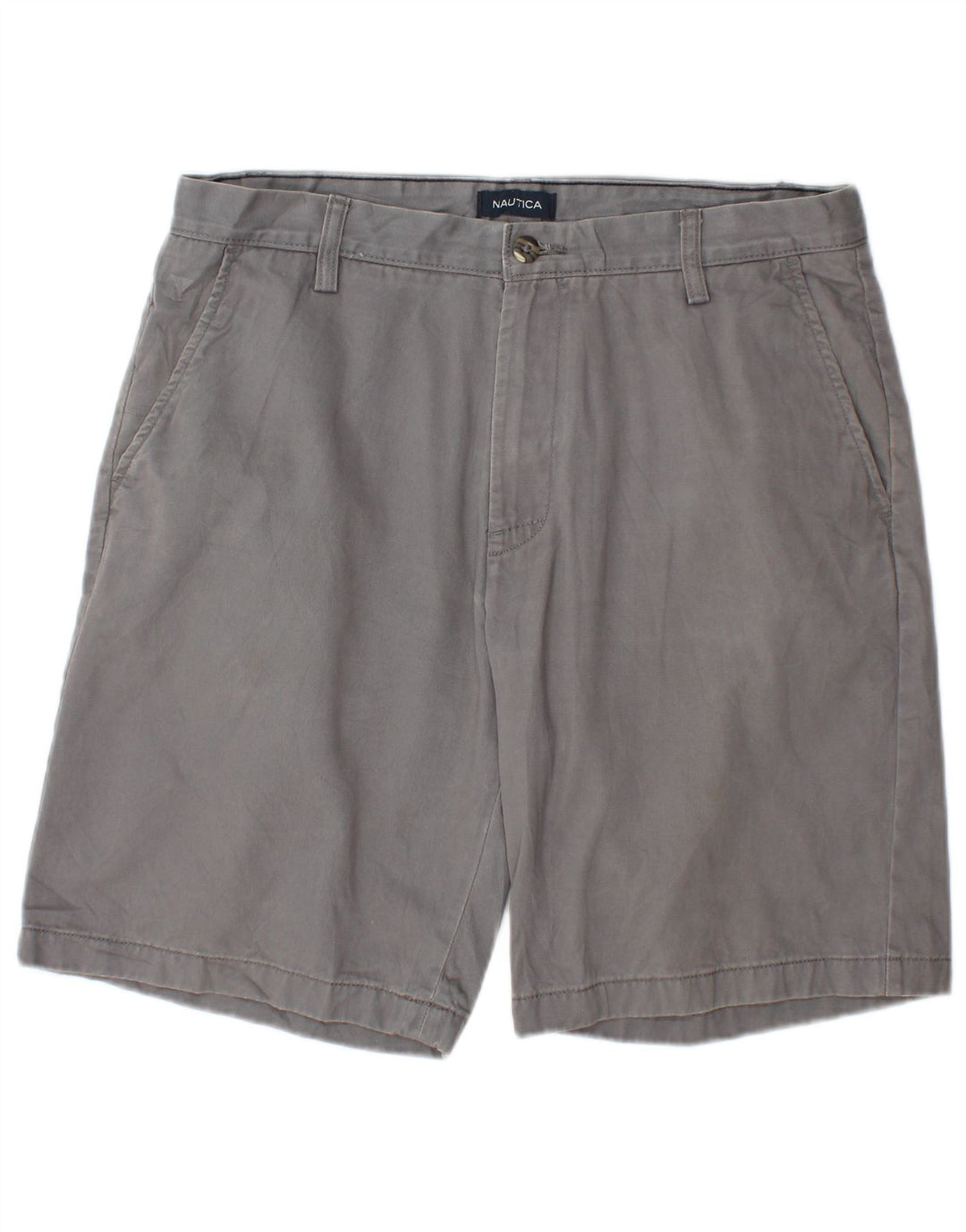 Pantaloni scurți chino pentru bărbați Nautica W32 bumbac gri mediu