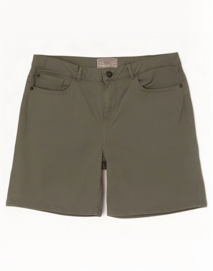 Pantaloni scurți din denim pentru femei Fat Face UK 12 Medium W30 Bumbac verde