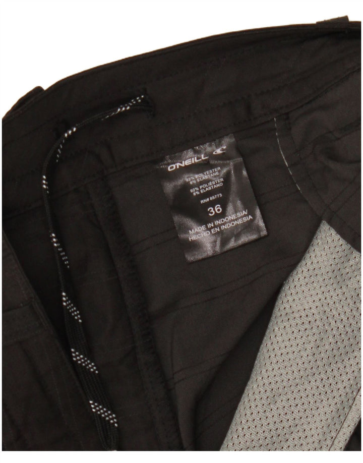 Pantaloni scurți cargo O'Neill pentru bărbați W36 poliester cu dungi negre mari