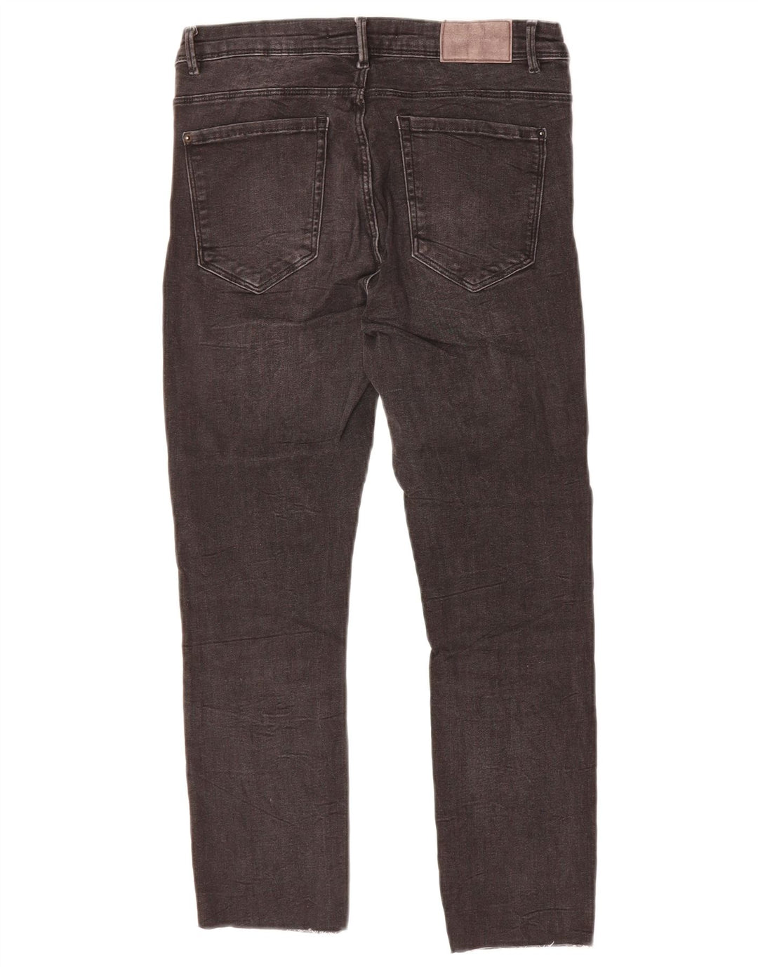 ZARA Womens Slim Fit Cropped Jeans EU 40 Medium W28 L24 Black