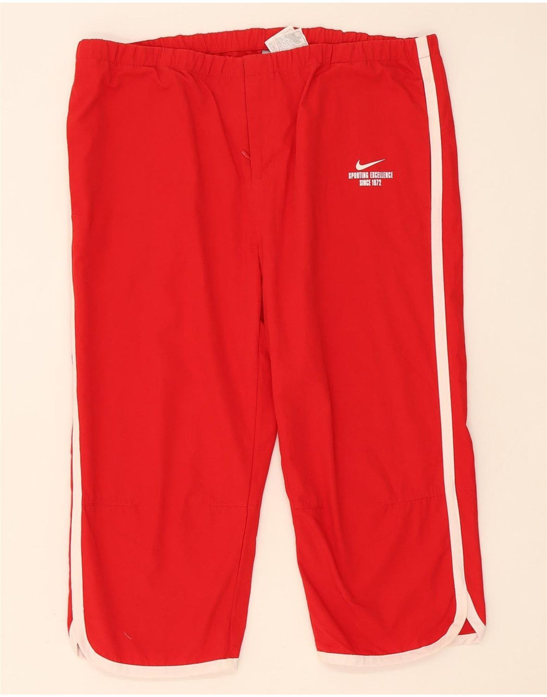 Pantaloni de trening Capri Nike pentru femei Marea Britanie 14/16 Poliester roșu mare