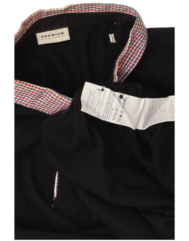 Tricou polo Jack & Jones pentru bărbați, mare, negru, bumbac