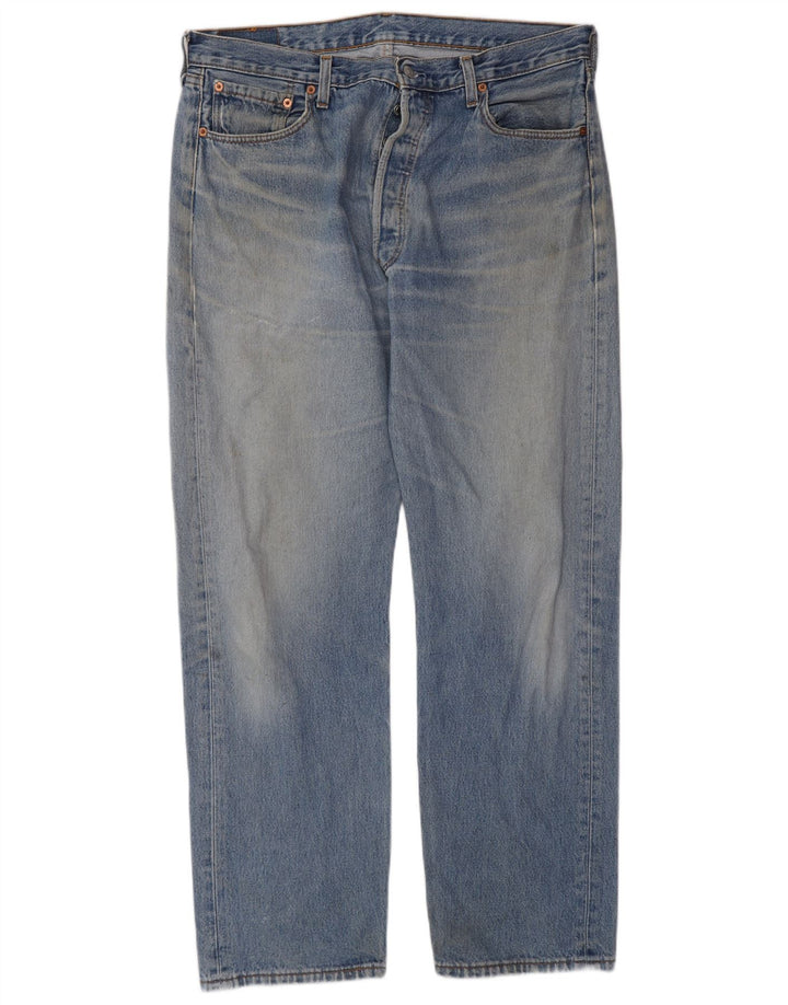 Blugi drepti pentru bărbați Levi's W38 L32 Bumbac albastru