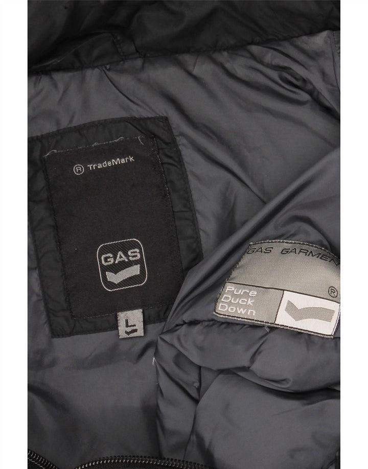 Jachetă căptușită cu glugă pentru bărbați Gas UK 40 Large Black