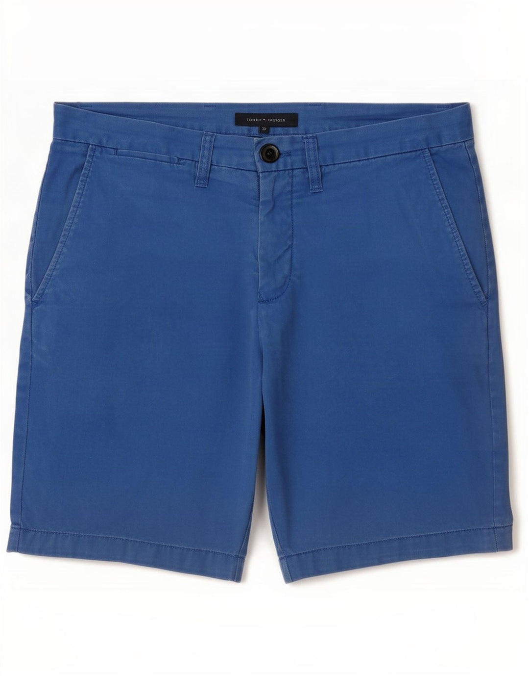Pantaloni scurți chino Tommy Hilfiger pentru bărbați W32, bumbac albastru mediu