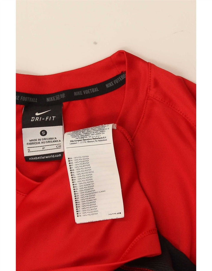 Tricou grafic Nike Dri Fit pentru bărbați Top mic, roșu, poliester color bloc