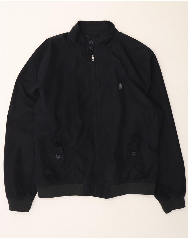 FRENCH CONNECTION Mens Bomber Jacket UK 42 XL Navy Blue Polyester Vintage French Connection and Second-Hand French Connection from Messina Hembry 