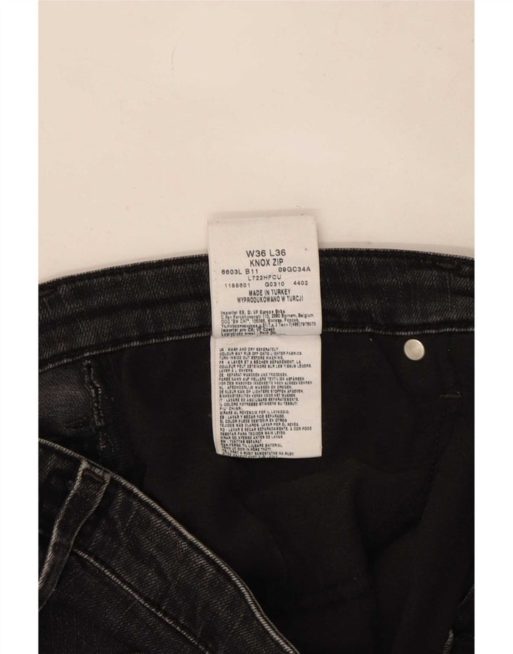 Blugi Lee Knox Straight pentru bărbați W36 L30 bumbac negru