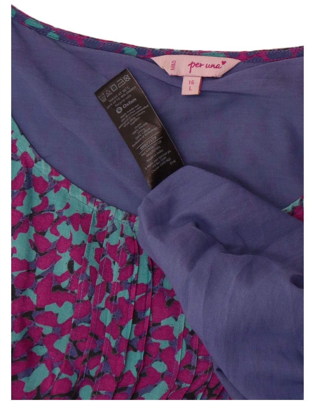 Rochie A-Line Per Una Marks & Spencer pentru femei Marea Britanie 16, multicoloră