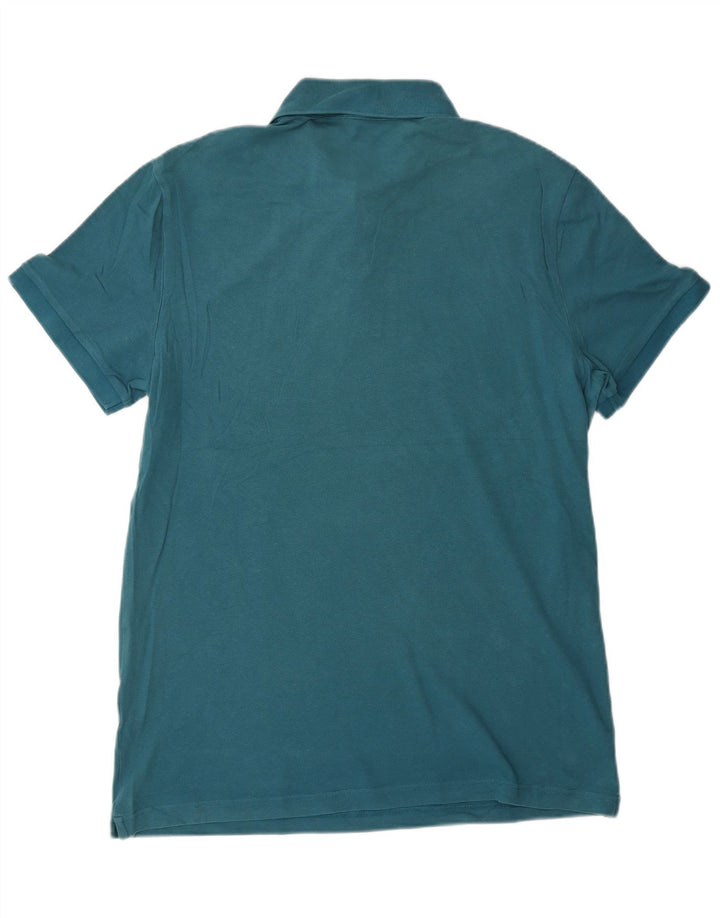 Cămașă polo pentru bărbați HUGO BOSS Slim Fit XL Albastru