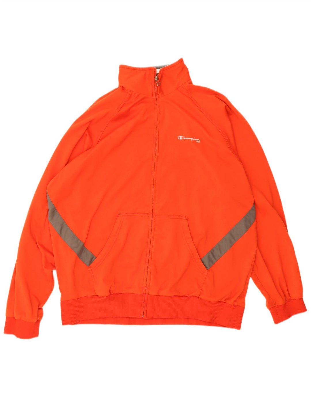 Jachetă de trening pentru bărbați Champion, 2XL, poliester color-bloc portocaliu