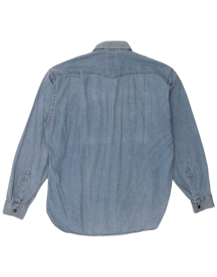 Camasa Barbati Cassuci Denim Bumbac Mic Albastru