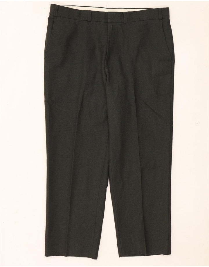 Pantaloni chino drepți pentru bărbați Marks & Spencer L38 L29 Poliester verde