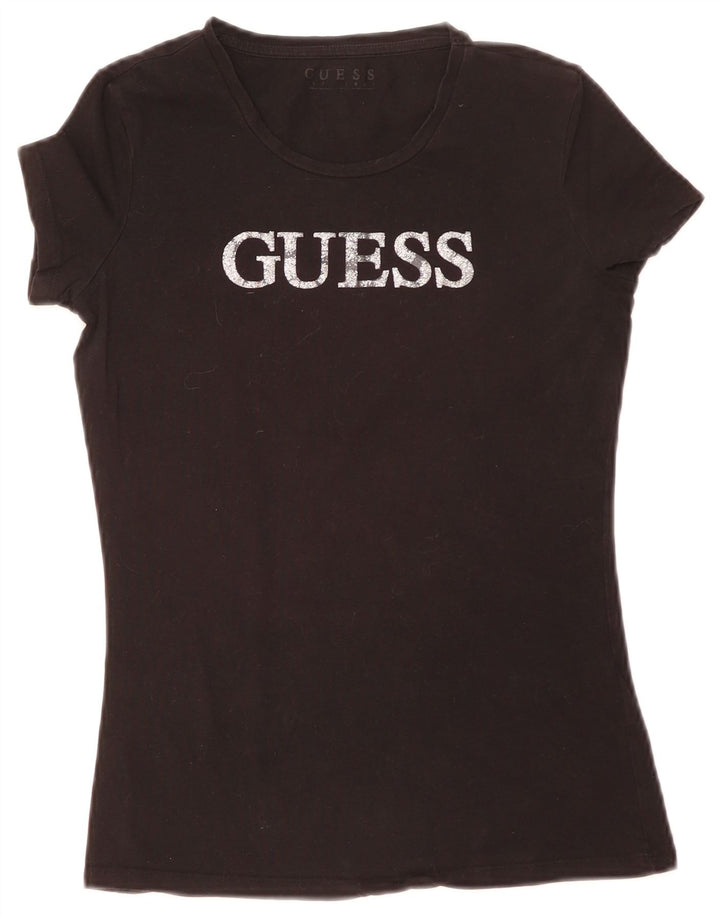 Tricou grafic Guess pentru femei Top UK 8 Small Black