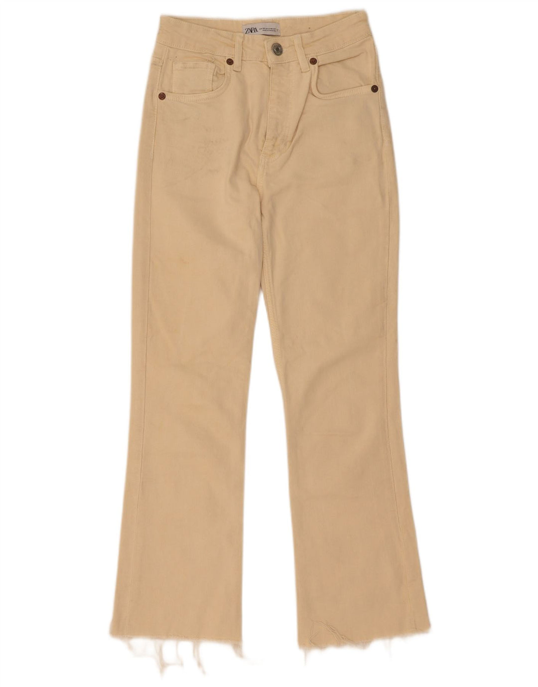 Blugi Bootcut pentru Damă Zara EU 34 2XS L24 L27 Bej