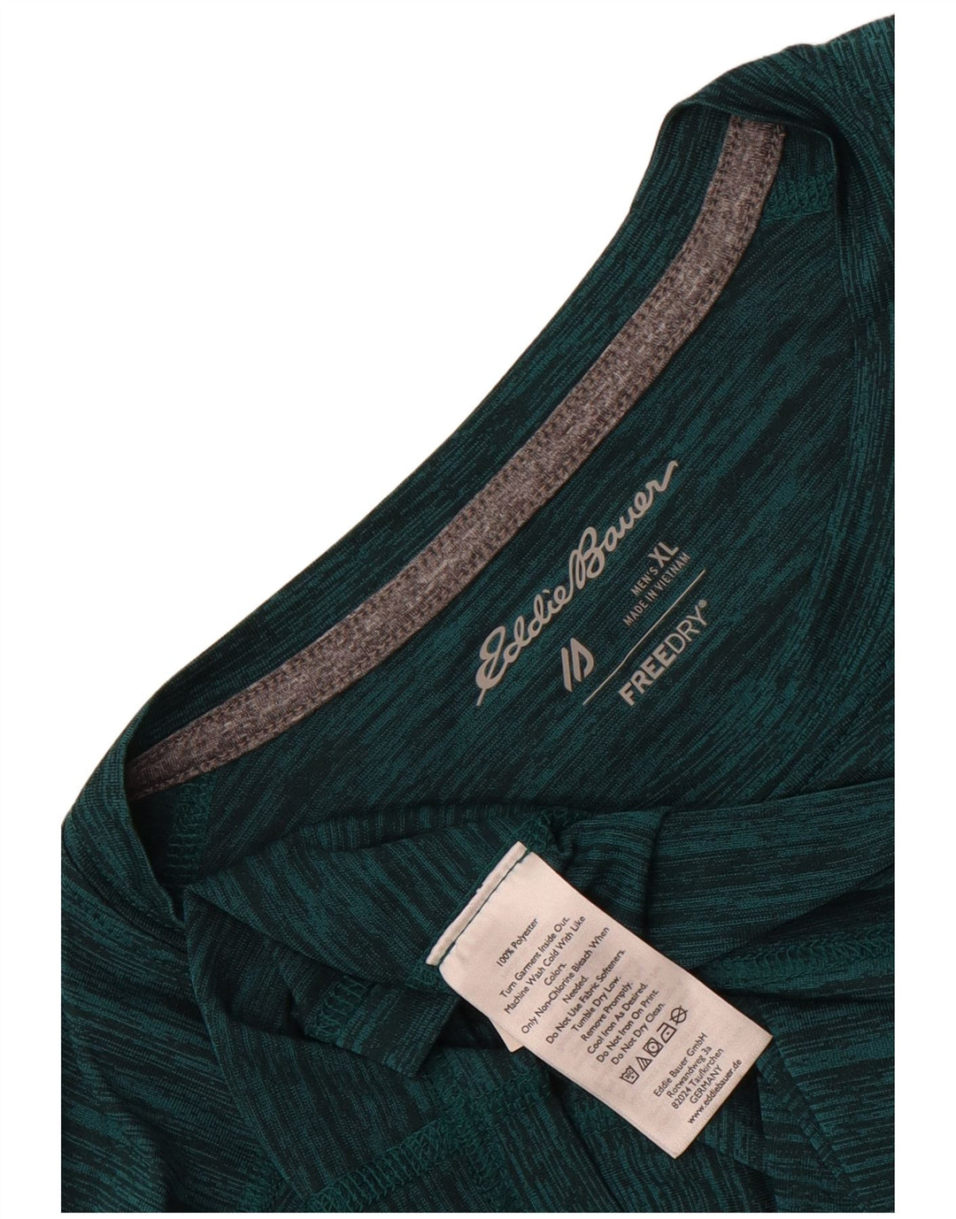 Eddie Bauer Top pentru bărbați cu mânecă lungă, XL, poliester cu pături verzi