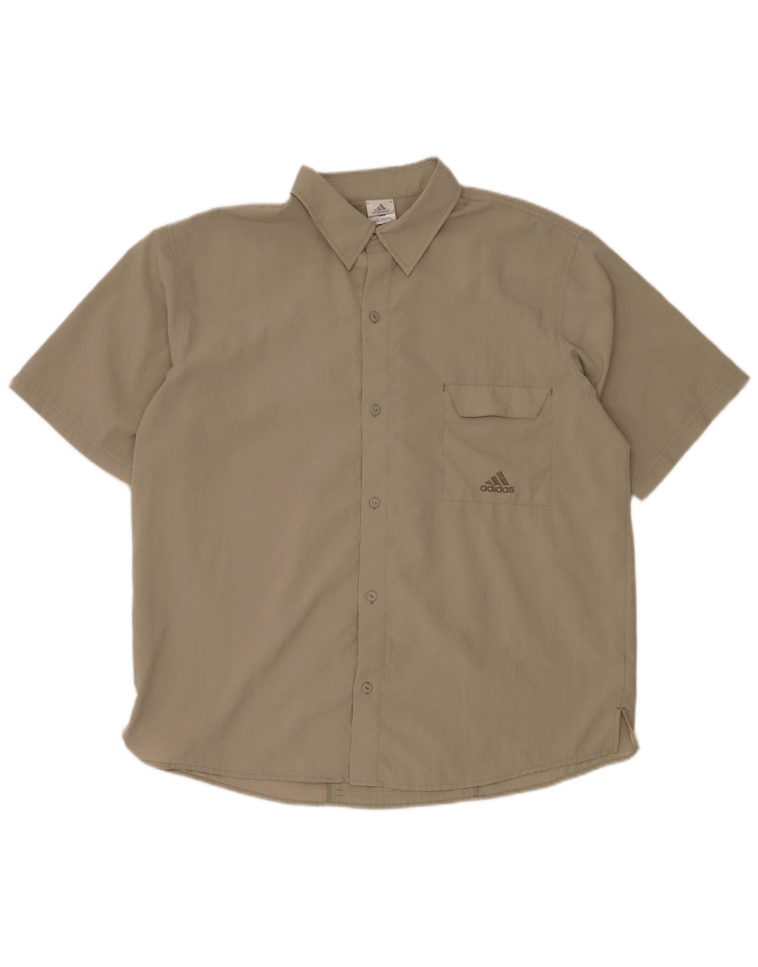 Cămașă cu mânecă scurtă ADIDAS pentru bărbați UK 46/48 XL poliester bej