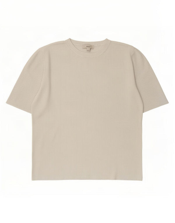 Tricou pentru femei Marks & Spencer Top UK 14 Large White Viscose
