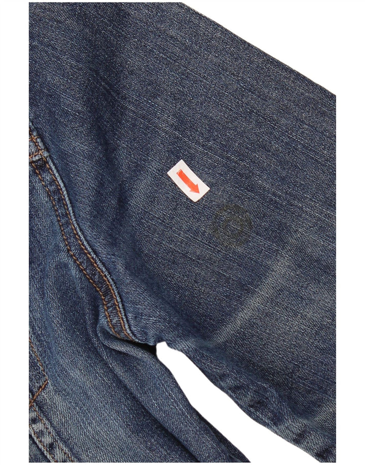 Jachetă de blugi pentru femei Eddie Bauer UK 14, bumbac albastru mediu