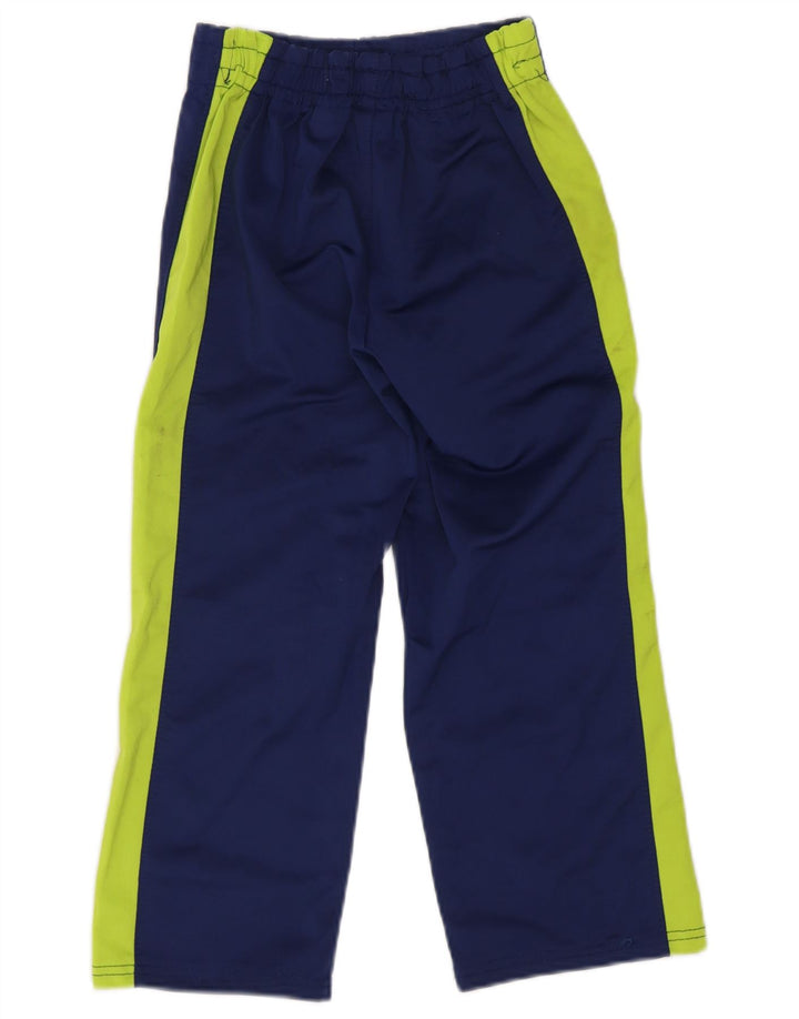 Pantaloni de trening Puma pentru băieți 8-9 ani, mici, bleumarin, color block