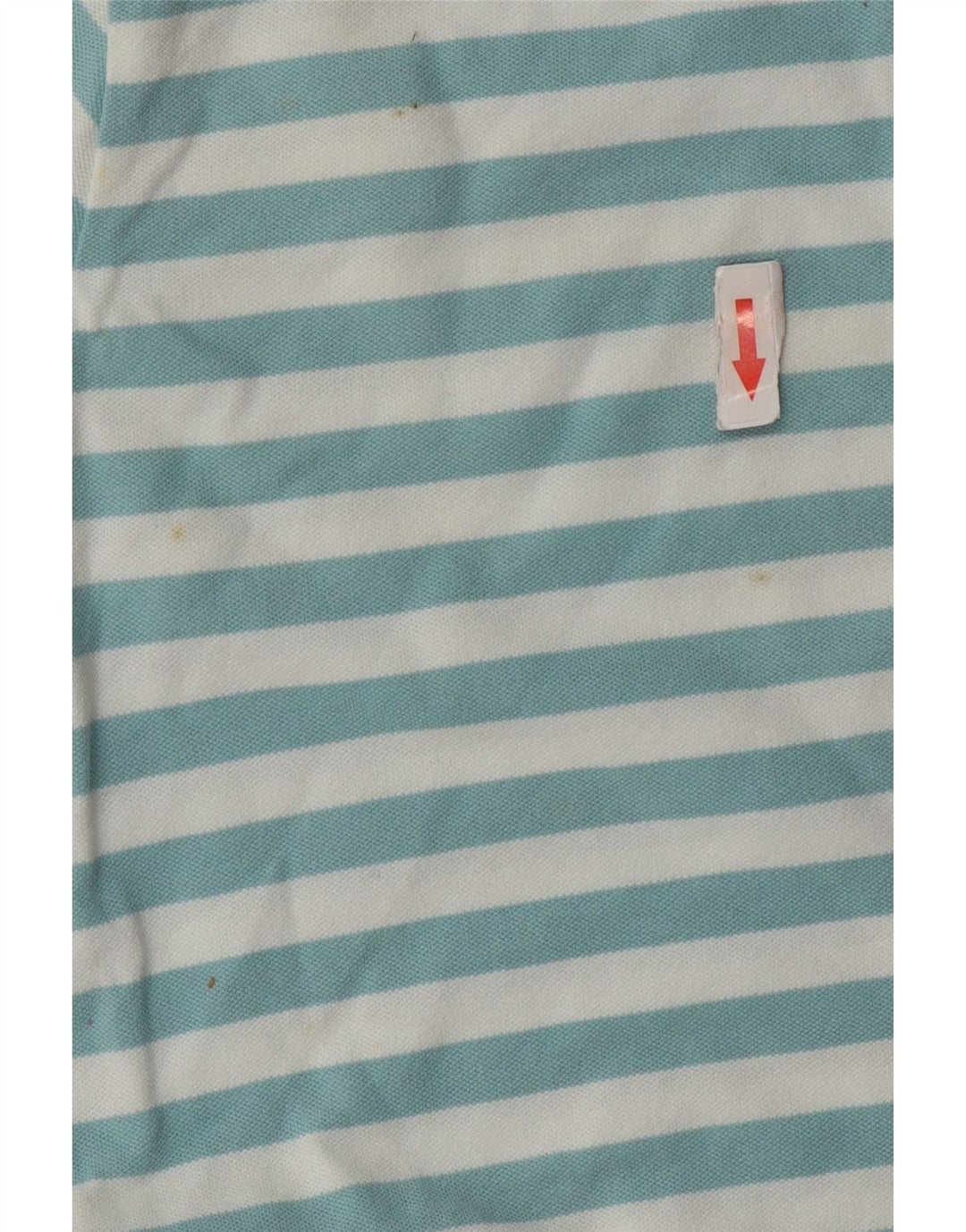 Tricou polo Slam pentru femei UK 14, bumbac cu dungi albastre medii