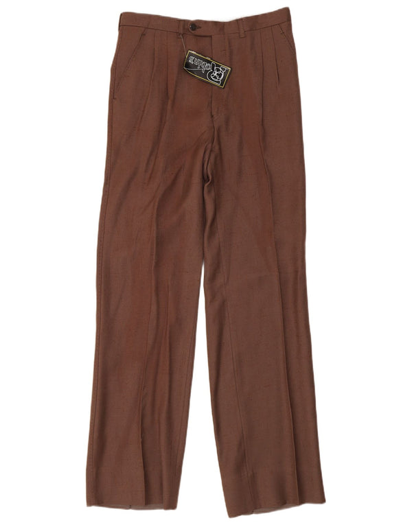 Pantaloni de costum pentru bărbați Robin's IT 48 Medium W30 L32 Maro Viscoză