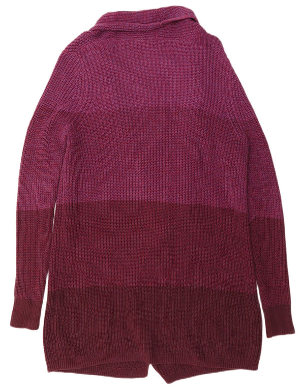 Pulover cardigan cu paragate supradimensionat pentru femei Gap UK 10 Burgundy mic