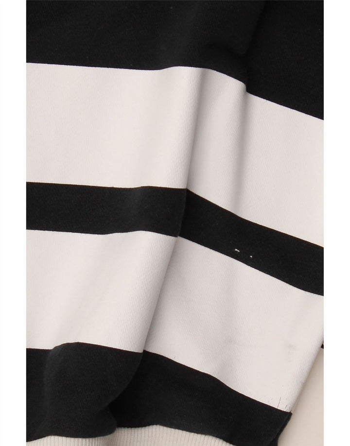 ADIDAS Pulover supradimensionat cu grafic pentru femei UK 6 XS cu dungi negre