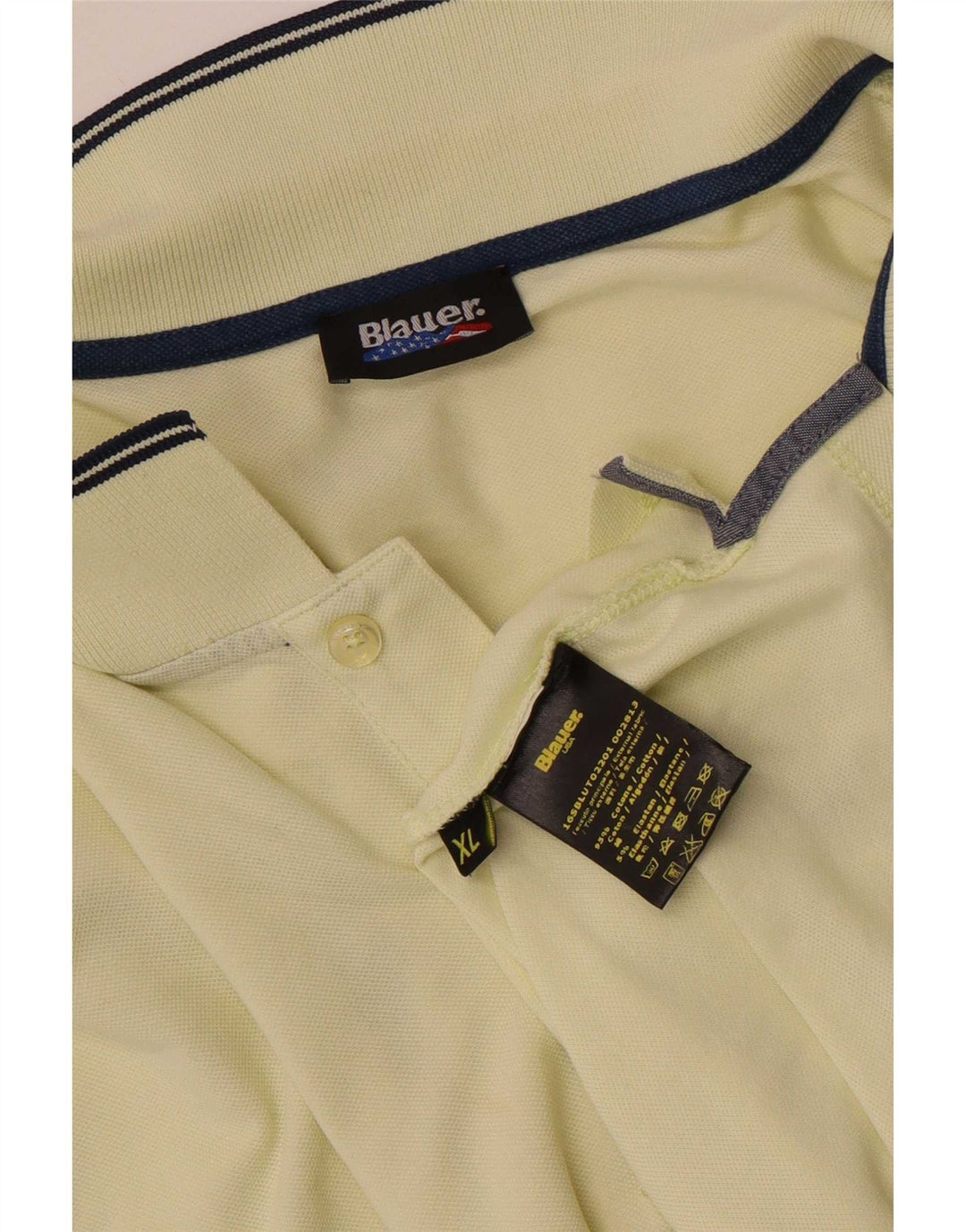 Cămașă polo Blauer pentru bărbați XL bumbac galben