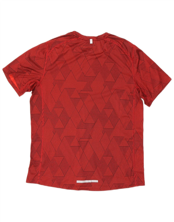 Tricou Nike Dri Fit pentru bărbați Top mare roșu geometric