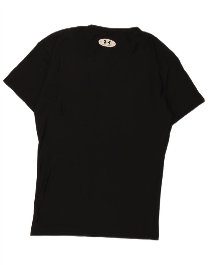 Tricou Under Armour pentru bărbați Top mic din bumbac negru