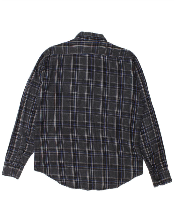 Cămașă de flanel pentru bărbați Vans, mare, gri din bumbac