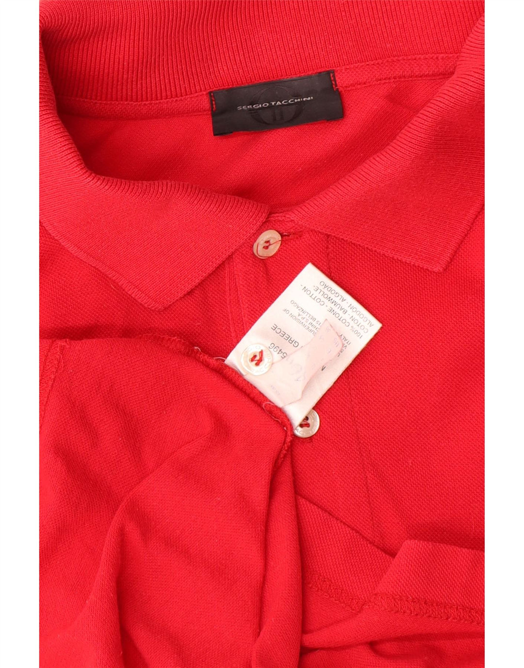 Tricou polo Sergio Tacchini pentru bărbați IT 46 Bumbac roșu mic