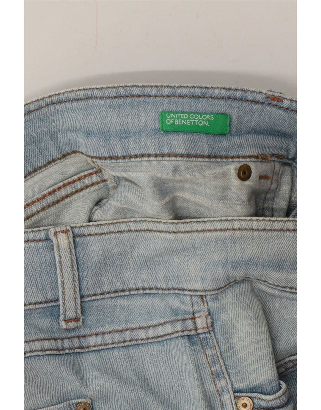 Pantaloni scurți din denim pentru femei Benetton W32 Large Blue
