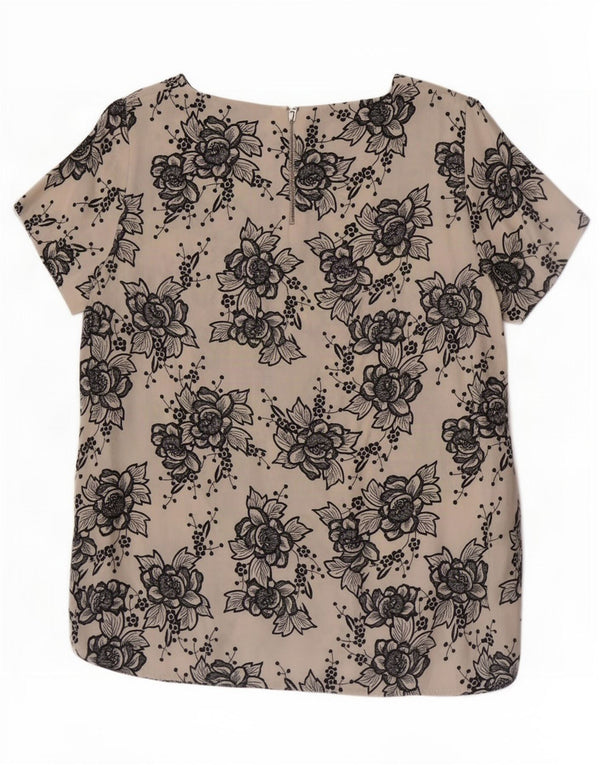 Bluză pentru femei Marks & Spencer, UK 14, mare, din viscoză florală albă