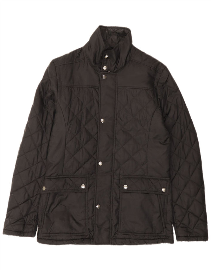 Jachetă matlasată pentru bărbați Reiss UK 36 Small Black Nylon